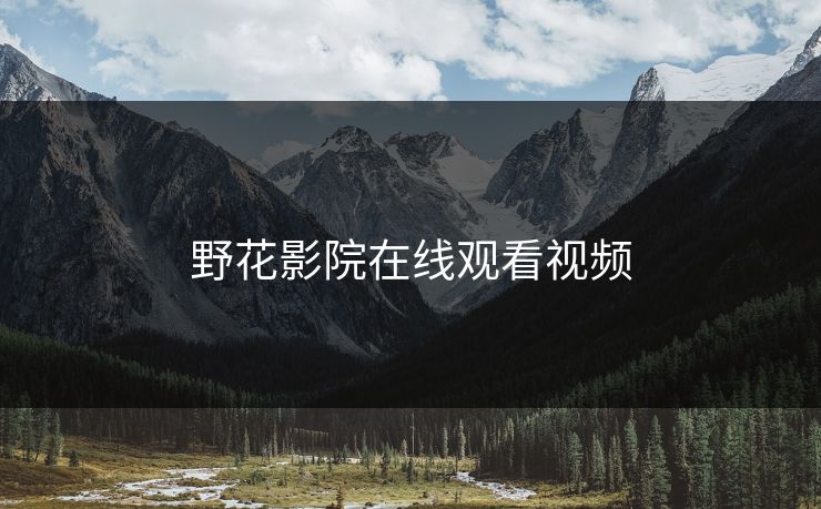 野花影院在线观看视频